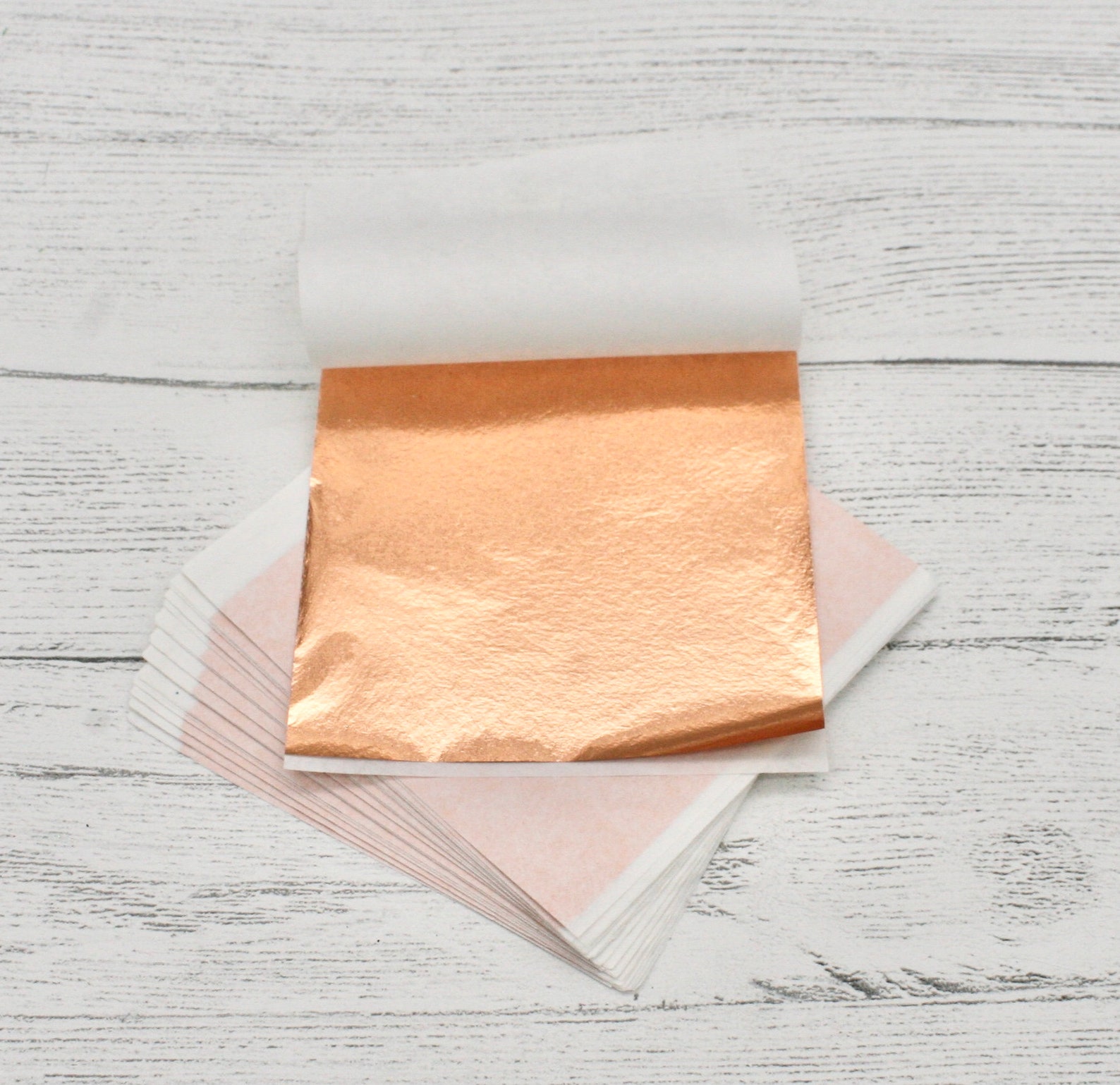 Copper Leaf Foil Sheets Resin Crafts Scrapbooking Gilding Etsy Canada