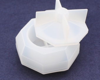 Silicone Trinket Box Mould, 2pcs Trinket Silicone Mould,  Resin Art, Craft Supplies, Resin Crafts, Silicone Trinket Dish