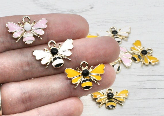 Bee charms for jewelry best sale making