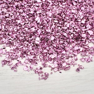 Light Purple Crushed Glass Gravel for Embellishment, Resin Craft, Resin Arts, Crafting, Craft Supplies, Purple Crushed Glass, Pinkish Gravel