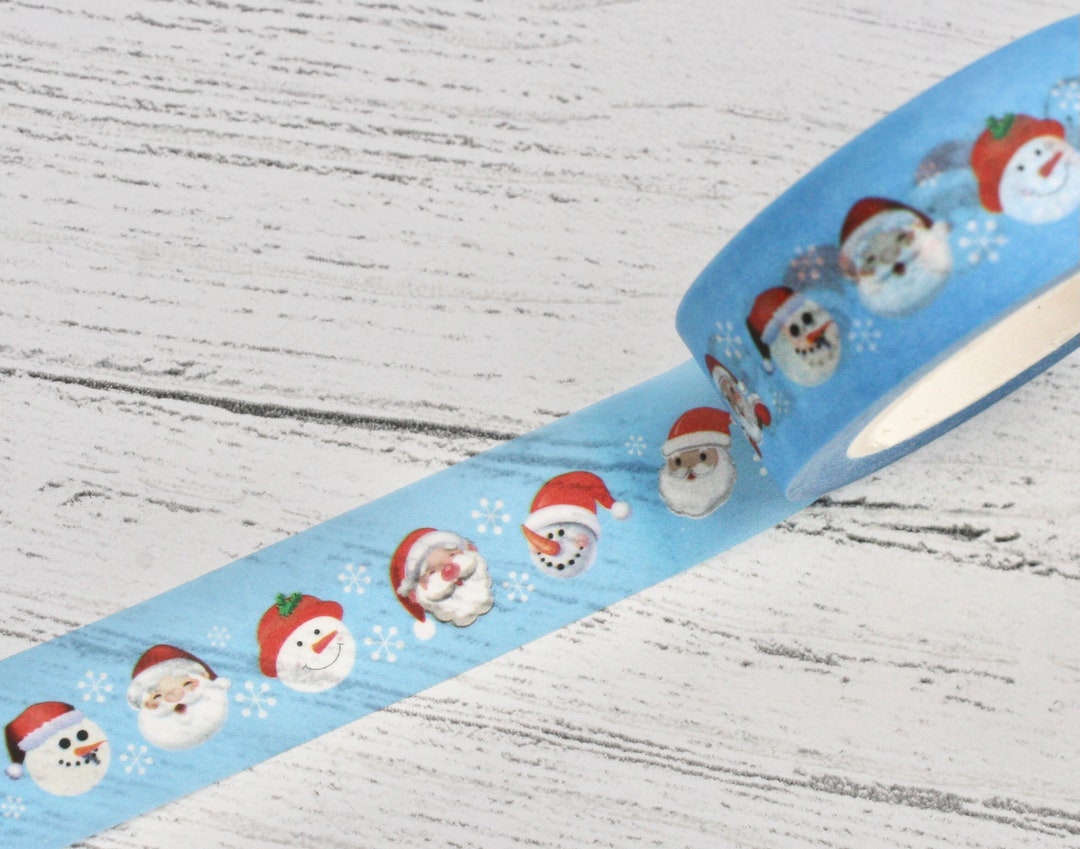 Schneemann Weihnachten Washi Tape, Shabby Washi, Karten basteln, Washi