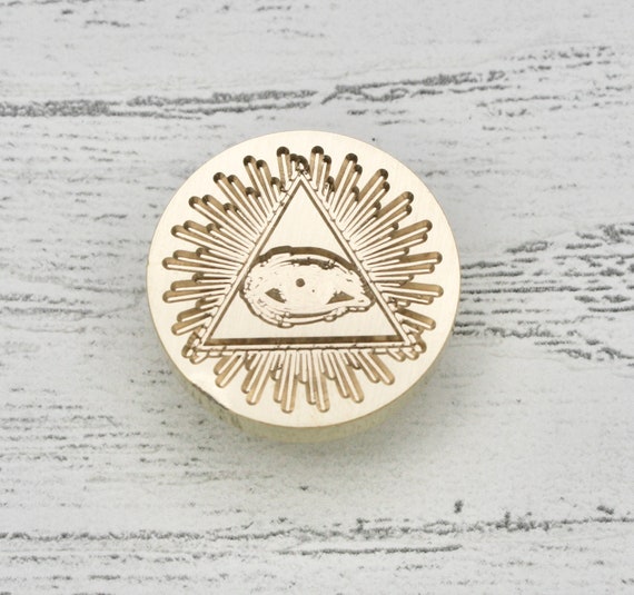 Eye of Providence Metal Wax Stamp Head, Wax Seal Head, Magical Wax