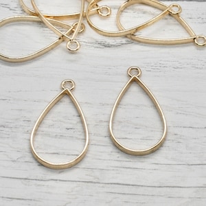 Tear Drop - Set of 2 Open Back Blank Metal Bezels, Tear Drop Bezel, Bezels,Jewellery Making, Resin Art, Resin Pour, Craft Supplies