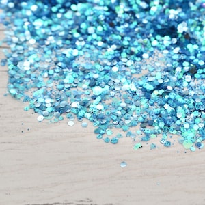 Purpurina Ocean Shimmer de 10 g, edición limitada, mezclada a mano, arte con resina, manualidades con resina, confeti de mesa, fabricación de slime, purpurina para decoración de uñas, purpurina