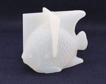 Standing Fish Silicone Mould, Angel Fish Silicone Mould, Trinket, Flexible Silicone Mould, Fish ornament Silicone Mould