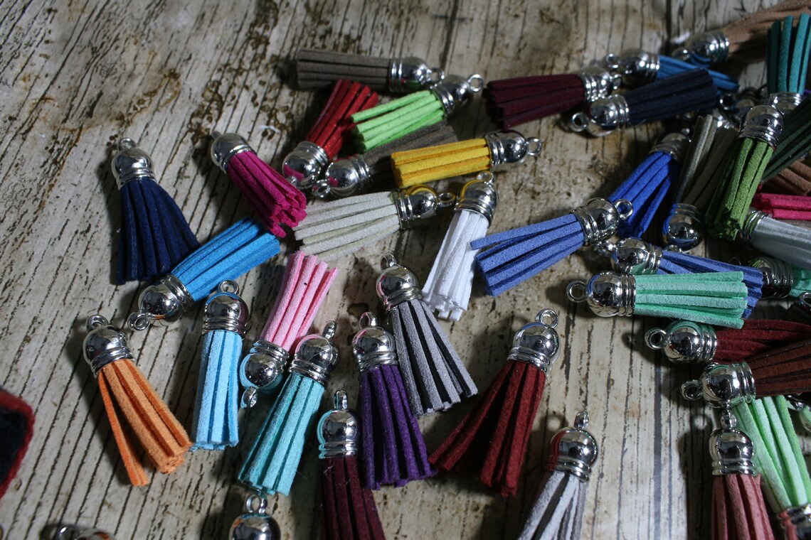 Leather Tassels Tassels for Craft Key Ring Tassels Keychain Etsy UK