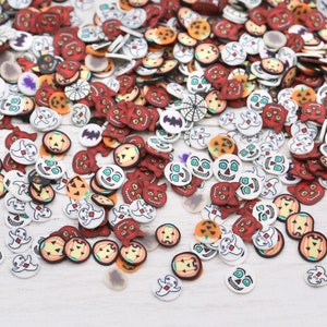 10 g Duivel Halloween-mix plakjes polymeerklei, benodigdheden voor knutselen hars, pompoenfimo, benodigdheden voor inzethars, sieraden maken