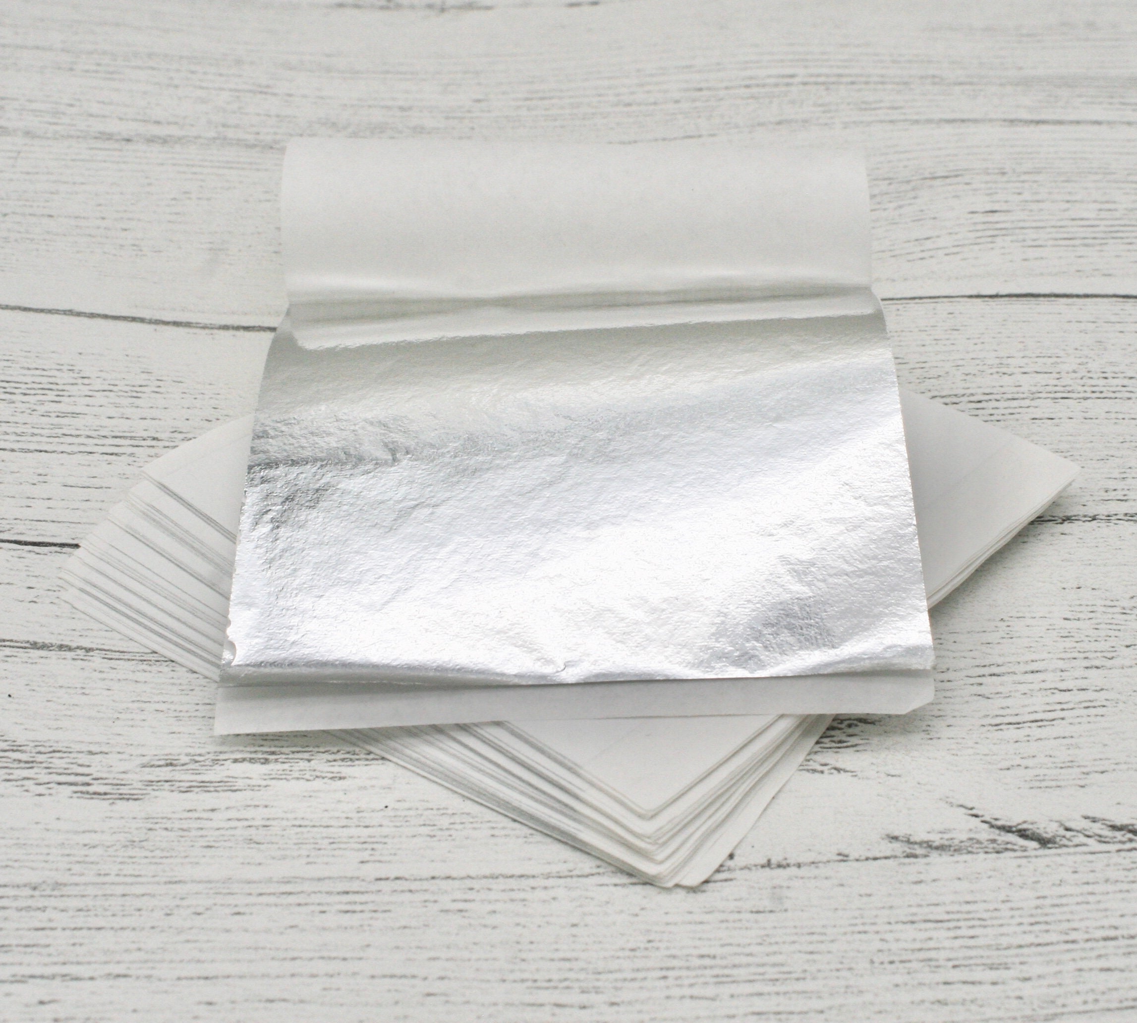 KRAFTMASTERS Silver Foil Paper Sheets Gilding Foil Imitation