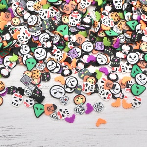 10g Halloween Mix Polymeer Klei Plakjes, Hars Craft Supplies, Pompoen Fimo, Duivel Fimo, Craft Supplies, Resin Supplies, Sieraden maken