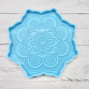 Mandala Coaster Silicone Mould, Agate Coaster Silicone Mould, Silicone Mold, Craft Supplies, Resin Crafts, Silicone mould for Jesmonite