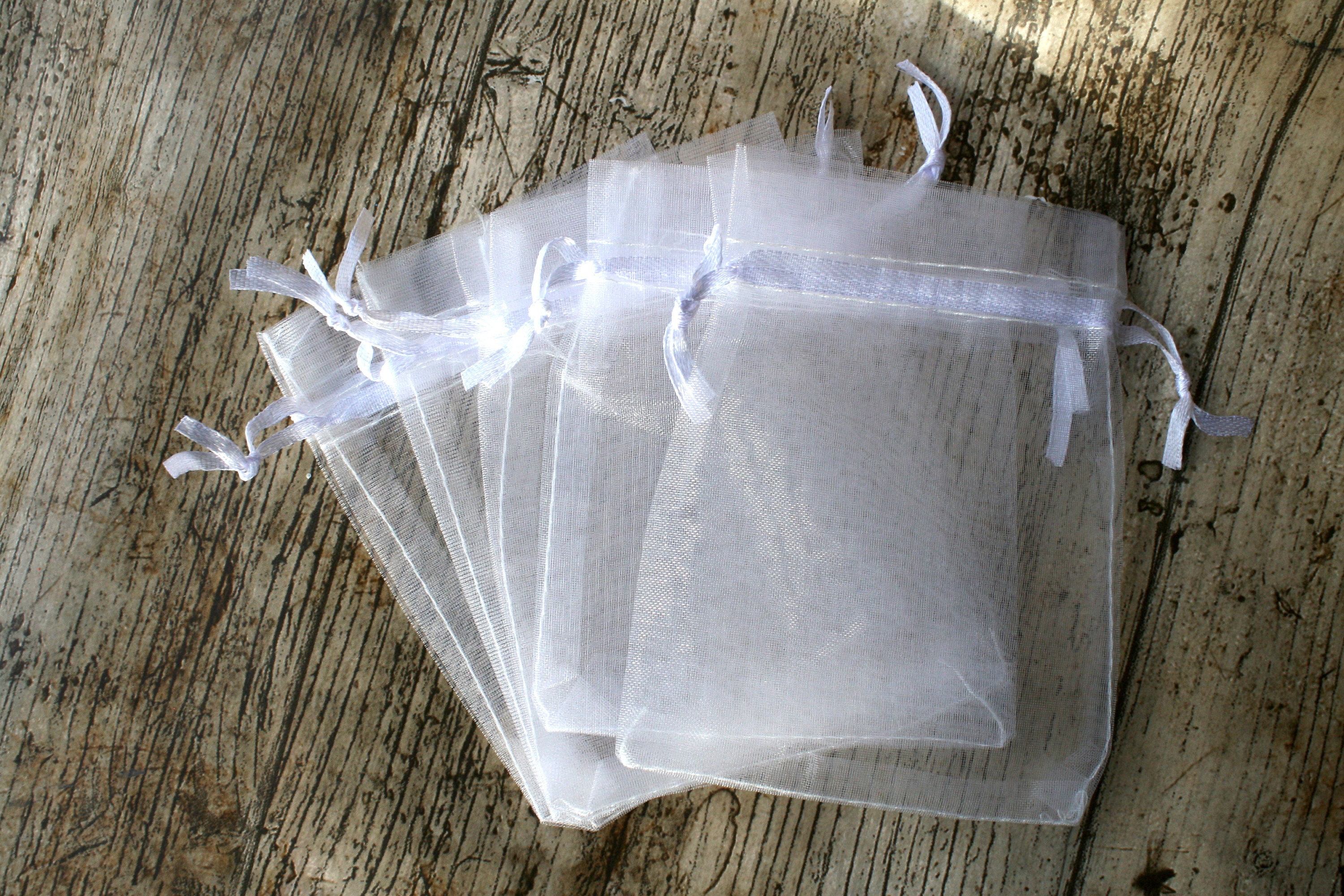 9cm X 12cm White Organza Bags Gift Bags Jewellery Bags Etsy Australia