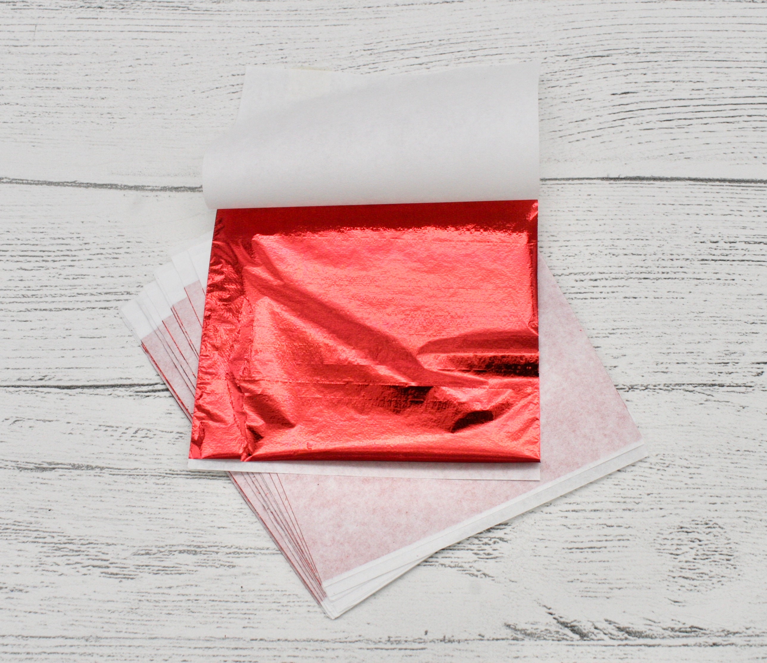 Red Leaf Foil Paper Sheets for Crafts Resin Scrapbooking - Etsy