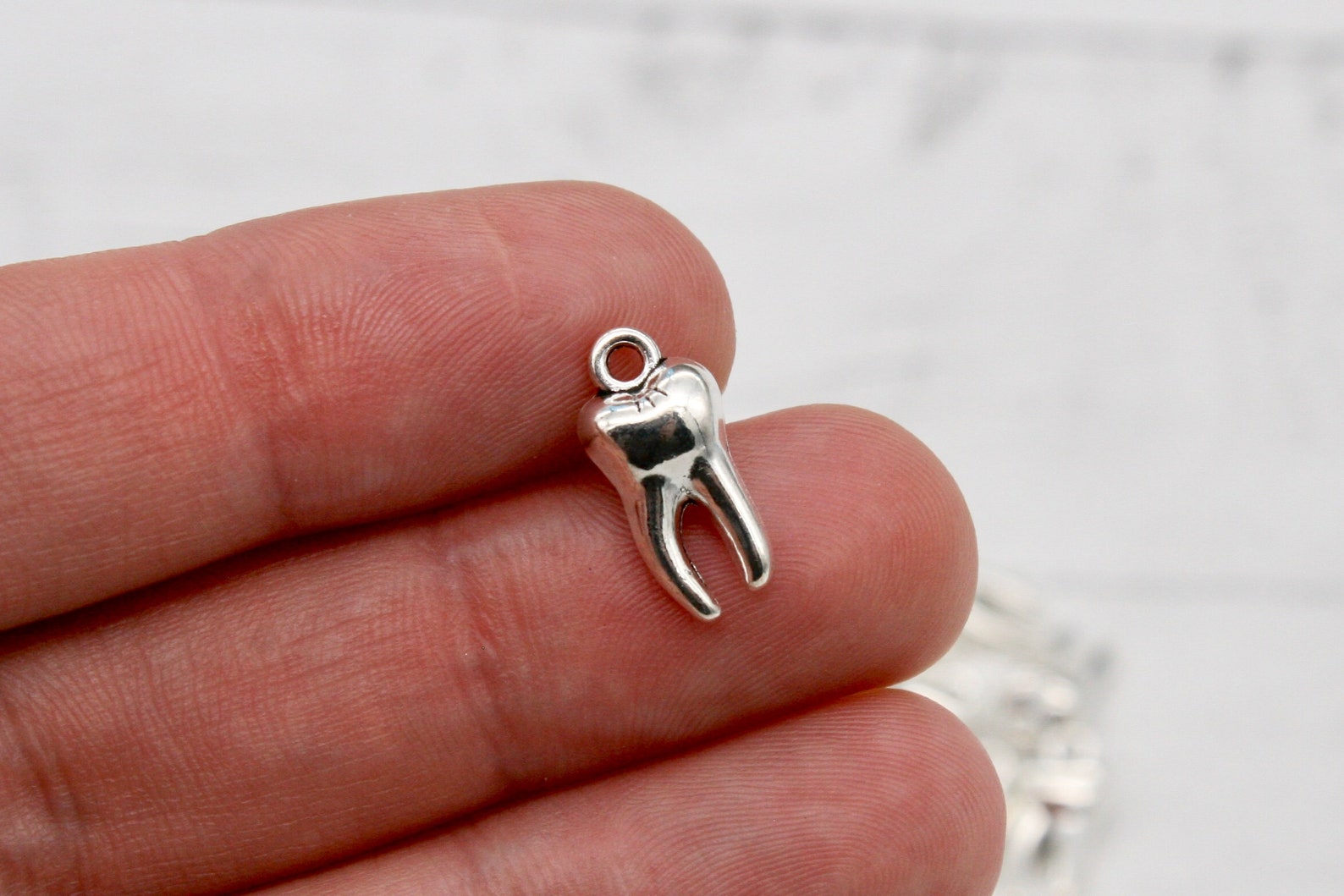 10 X Tooth Charms Teeth Charms Molar Tooth Charm Jewellery Etsy UK