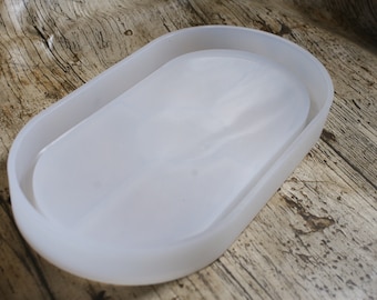 Oval Tray Dish Mould, Rolling Tray, Trinket Dish, Flexible Silicone Mold, Resin Art, Resin Crafts, Silicone Trinket Dish