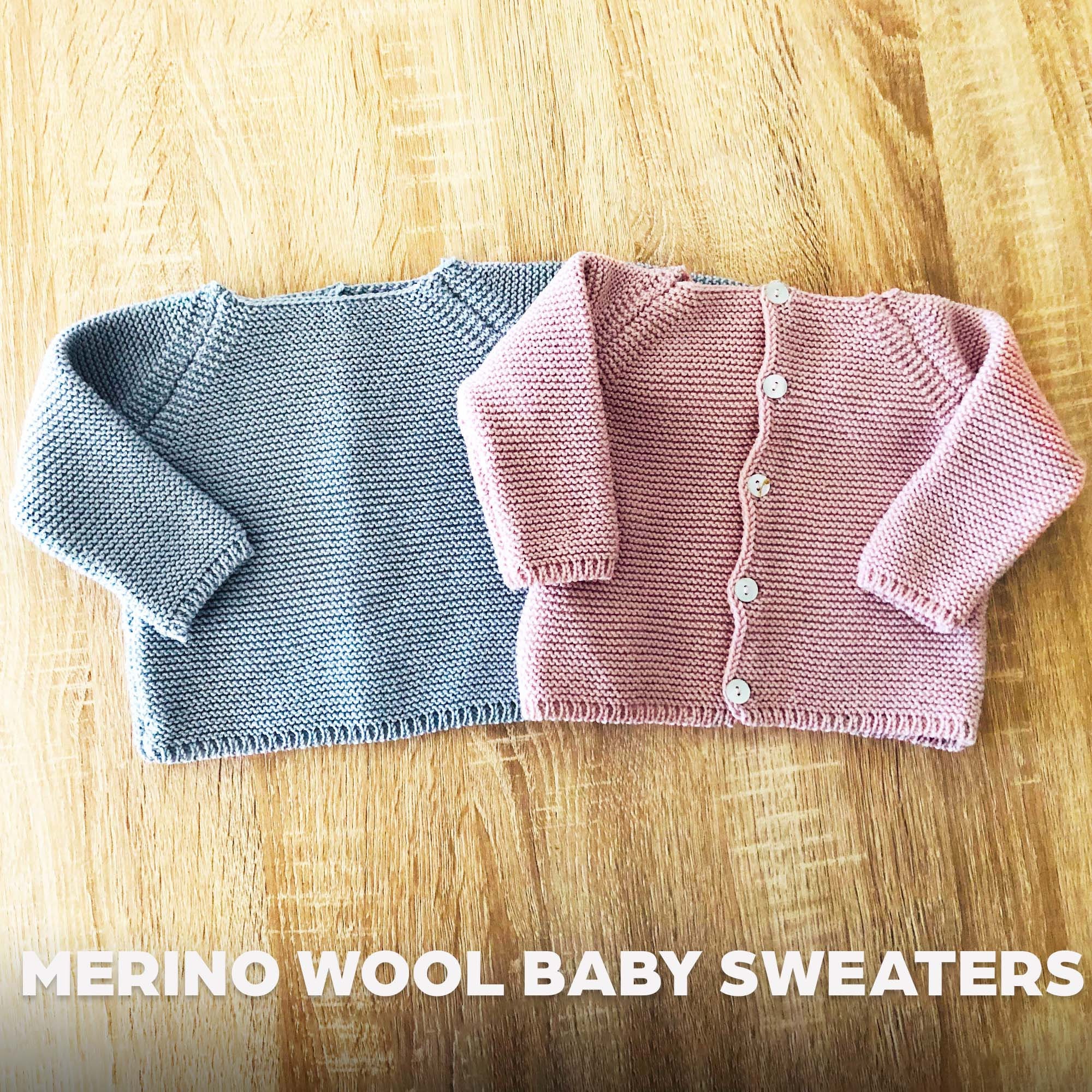 Merino Wool Baby Sweaters / Baby Shower Gift / Winter Baby Outfit Clothes / Merino Sweater / Knitted Baby / Baby Cardigan/ Newborn Clothes