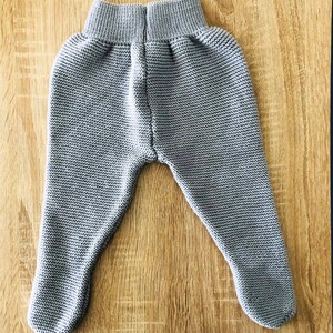 Babyhug Knit Solid Color Footed Woollen Bootie Leggings - White