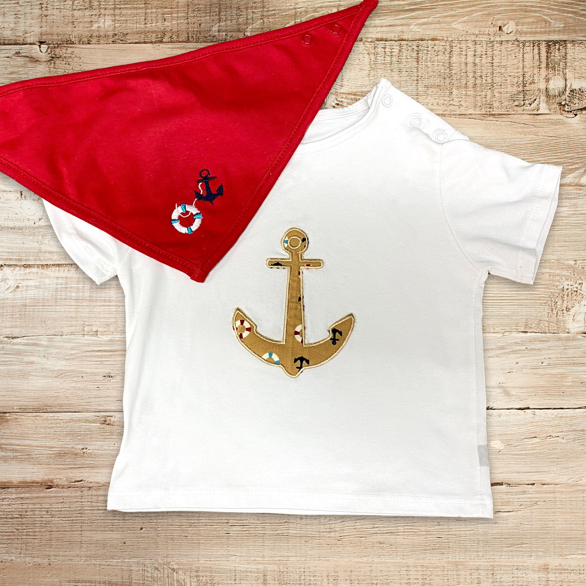 Organic Cotton Baby Toddler TShirt & Bib Matching Set / Etsy