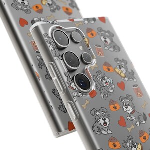 Cute Schnauzer Phone Case – Animated Dog Design for iPhone & Samsung | Slim TPU Flexi Cover, Gift for Pet Lovers and Dog Owners image 7