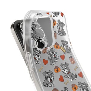 Cute Schnauzer Phone Case – Animated Dog Design for iPhone & Samsung | Slim TPU Flexi Cover, Gift for Pet Lovers and Dog Owners image 9