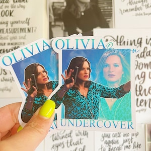 Law & Order SVU Fans Sticker - Olivia Benson Undercover Retro Sticker / Olivia Benson Undercover Sticker / Hot Olivia Benson Sticker