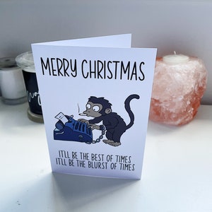 The Simpsons Best Of Times Blurst Of Times Christmas Card, The Simpsons Mr Teeny Christmas Card, Blurst of Times Christmas Card