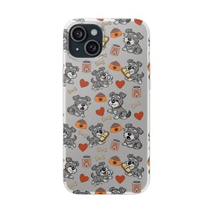 Cute Schnauzer Phone Case – Animated Dog Design for iPhone & Samsung | Slim TPU Flexi Cover, Gift for Pet Lovers and Dog Owners image 5