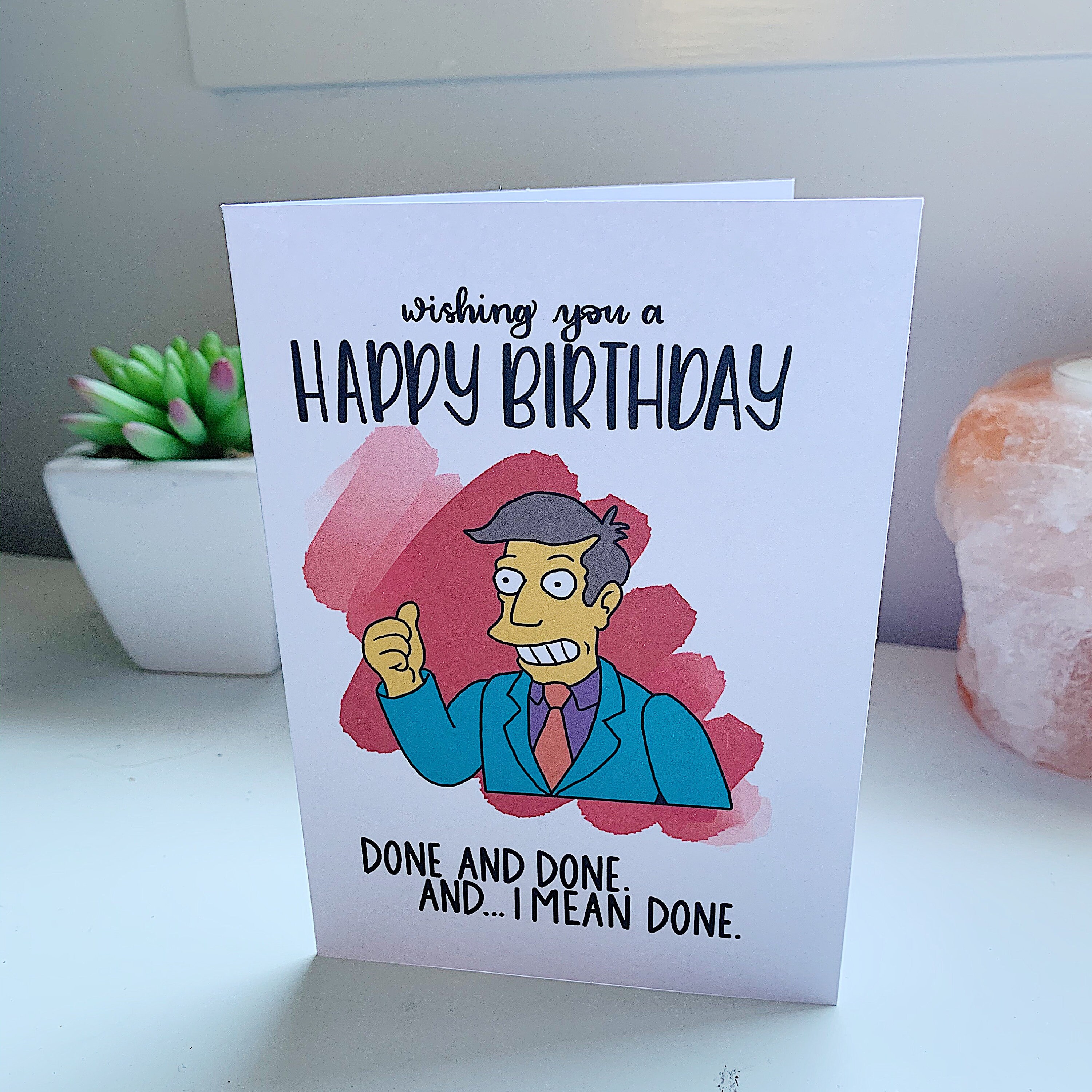 Funny Simpsons Birthday Card Quote Principal Skinner Etsy