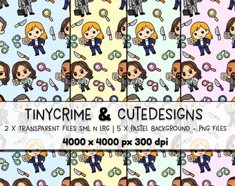 SVU inspiriertes nahtloses Muster | Olivia Benson, Fin Tutuola, Rollins & Carisi | Digitales PNG für Stoff, Verpackung, Sublimation und Merch