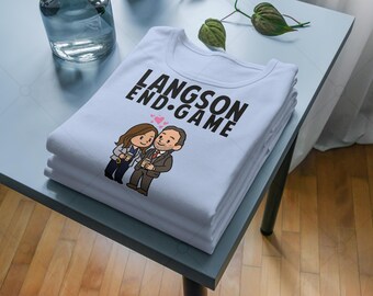 Langson End Game T-Shirt - Olivia Benson and Trevor Langan Kawaii Shirt, Cute Fan Art Tee, Law & Order SVU Couple Gift