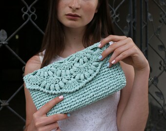 crochet clutch purse