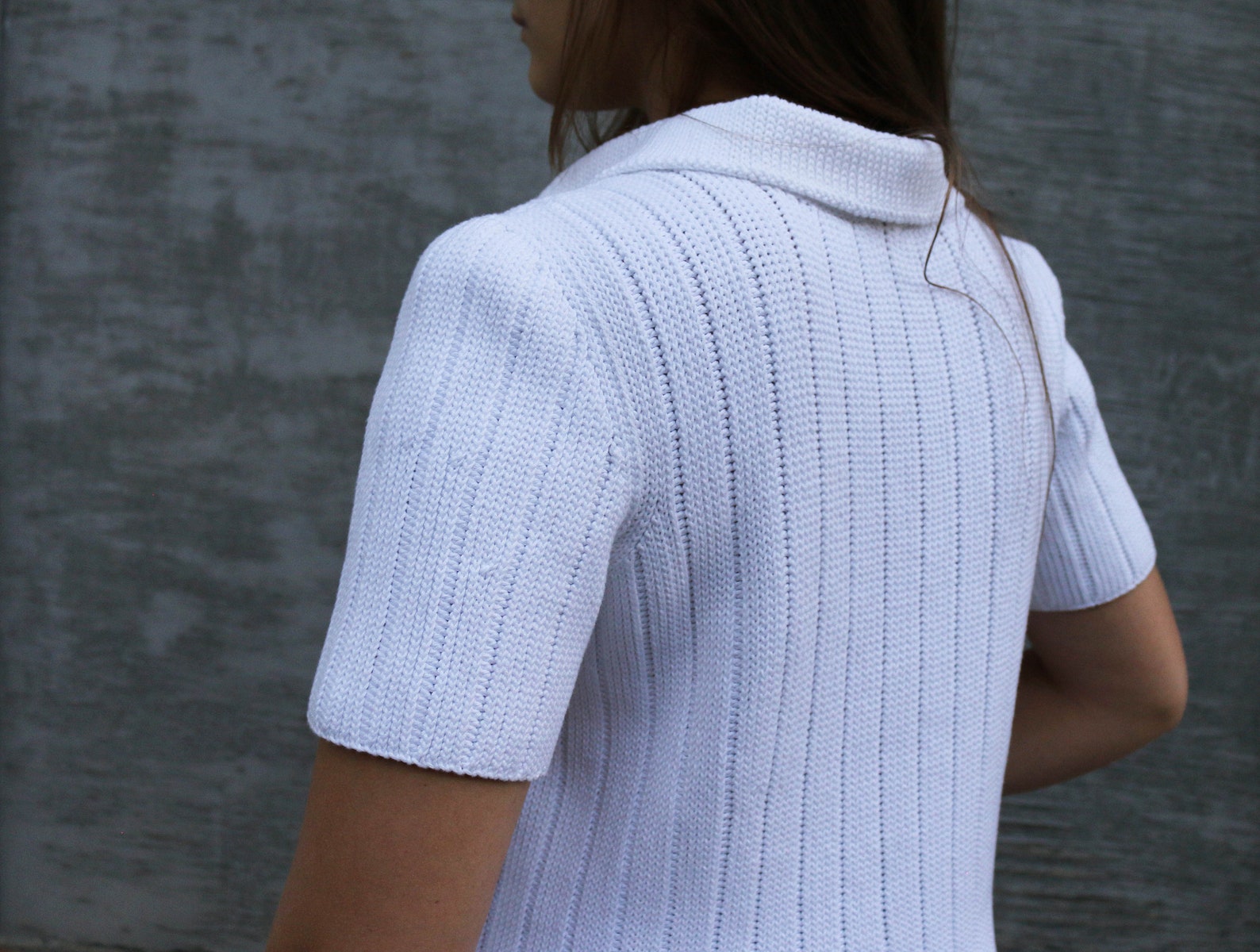 Crochet Pattern Polo Shirt PDF Womans Cotton Top Textured Etsy