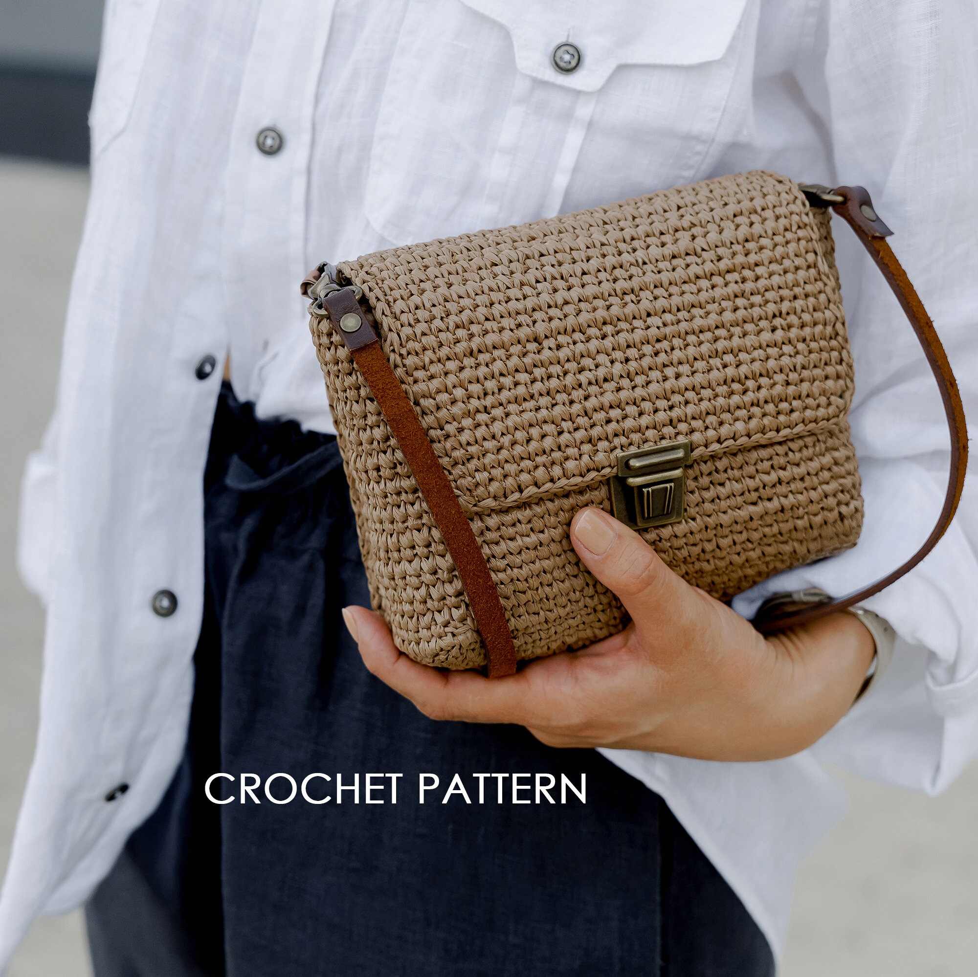 crossbody raffia bag