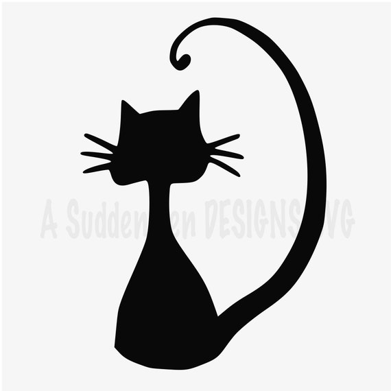 Halloween Black Cat Vector SVG Icon (2) - SVG Repo