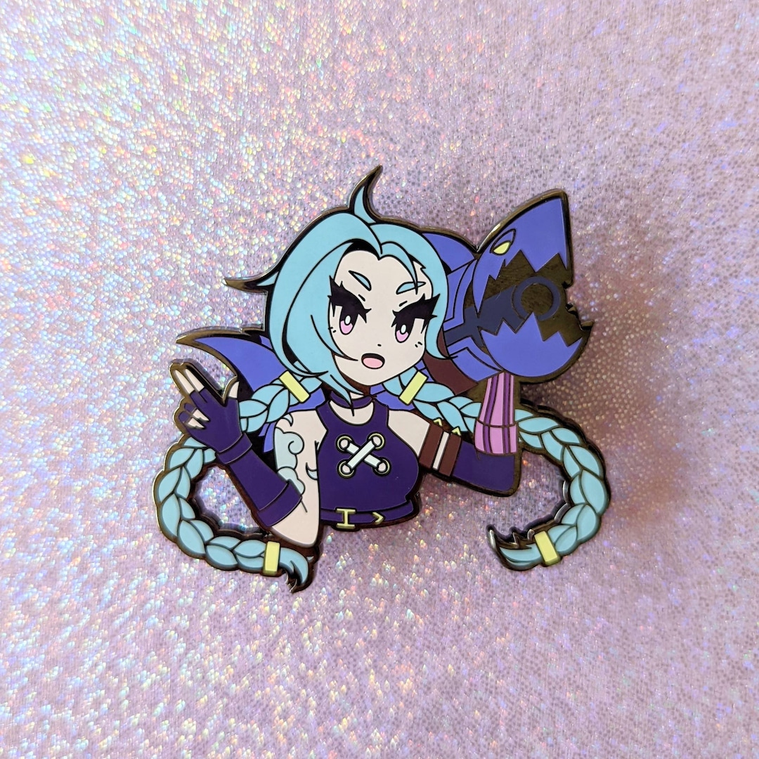 Jinx Hard Enamel Pin Etsy