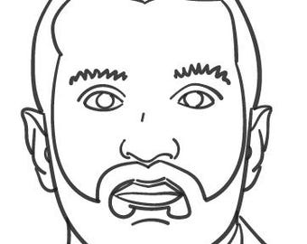 Kash Patel Printable Coloring Page activity sheet instant download homeschool teacher resource current events