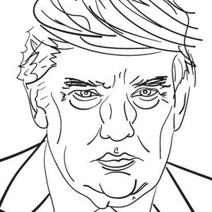 May include: Black and white line drawing of a man in a suit and tie. The word "SAMPLE" is printed in grey at the bottom. The man has a serious expression.