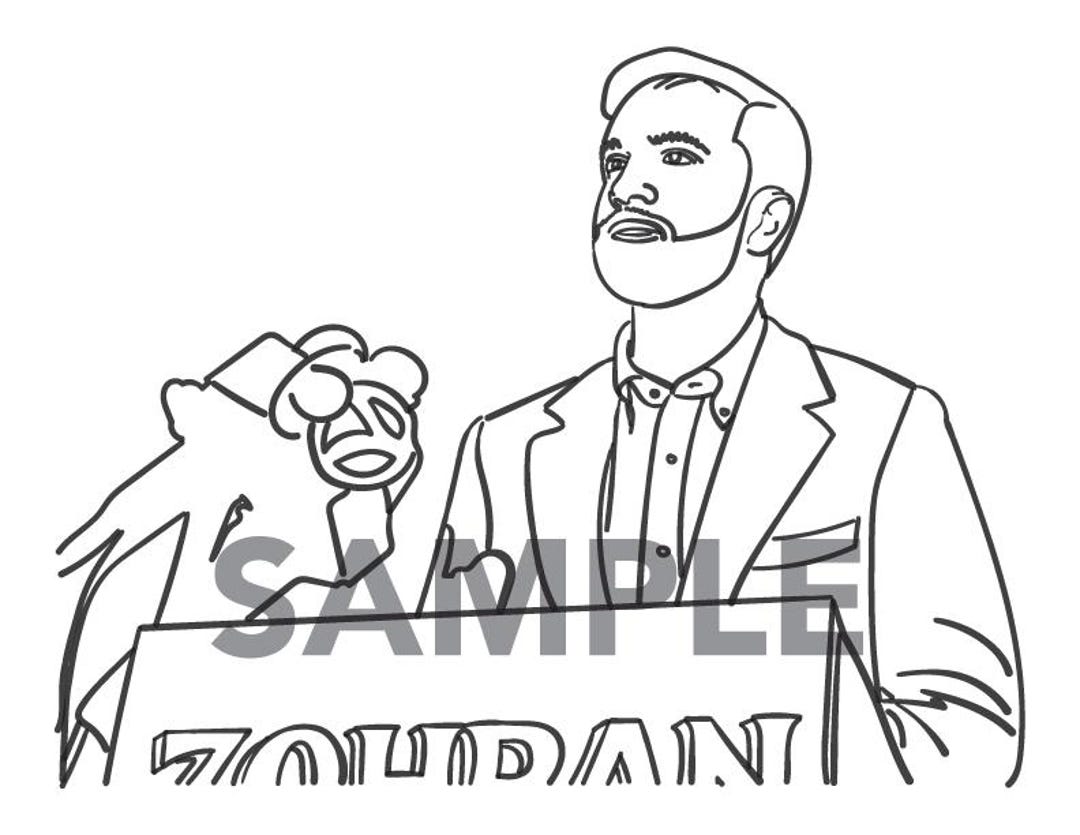 Zohran Mamdani Printable Coloring Page Activity Sheet Instant Download ...