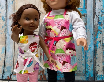 18 inch doll clothes / 14.5 inch doll clothes/ Aprons/ Doll Accessories