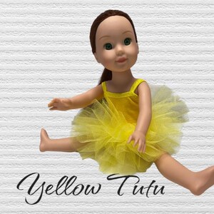 14.5 inch doll clothes/ ballet suits/ tutus/ costume Yellow tutu