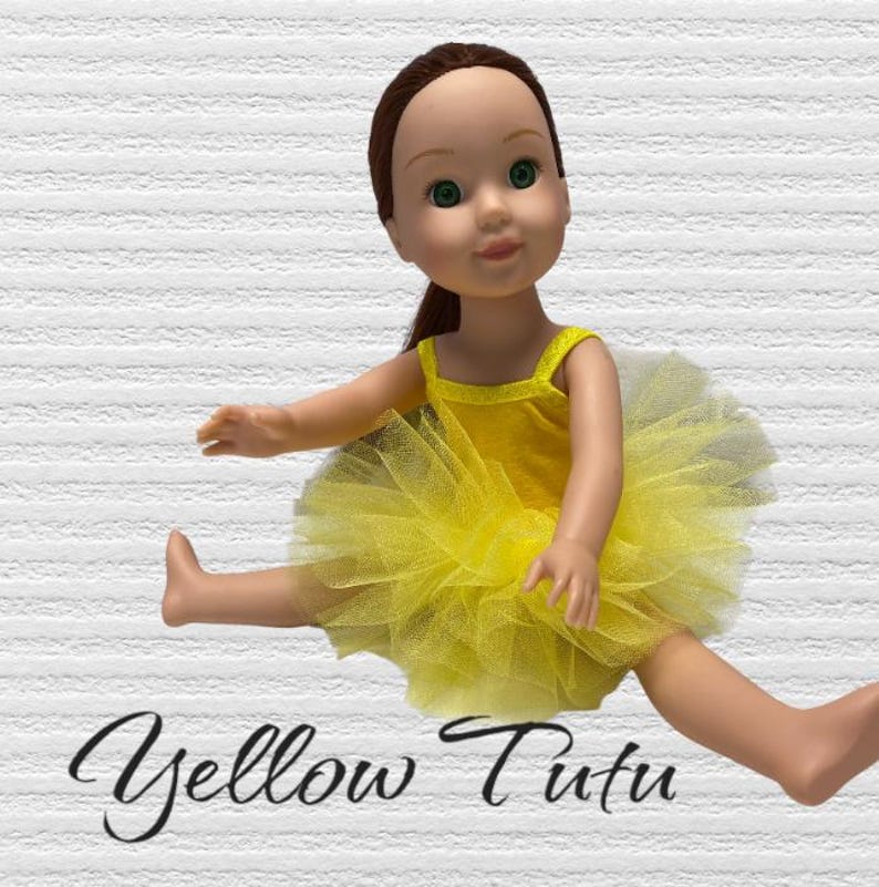 14.5 inch doll clothes/ ballet suits/ tutus/ costume Yellow tutu