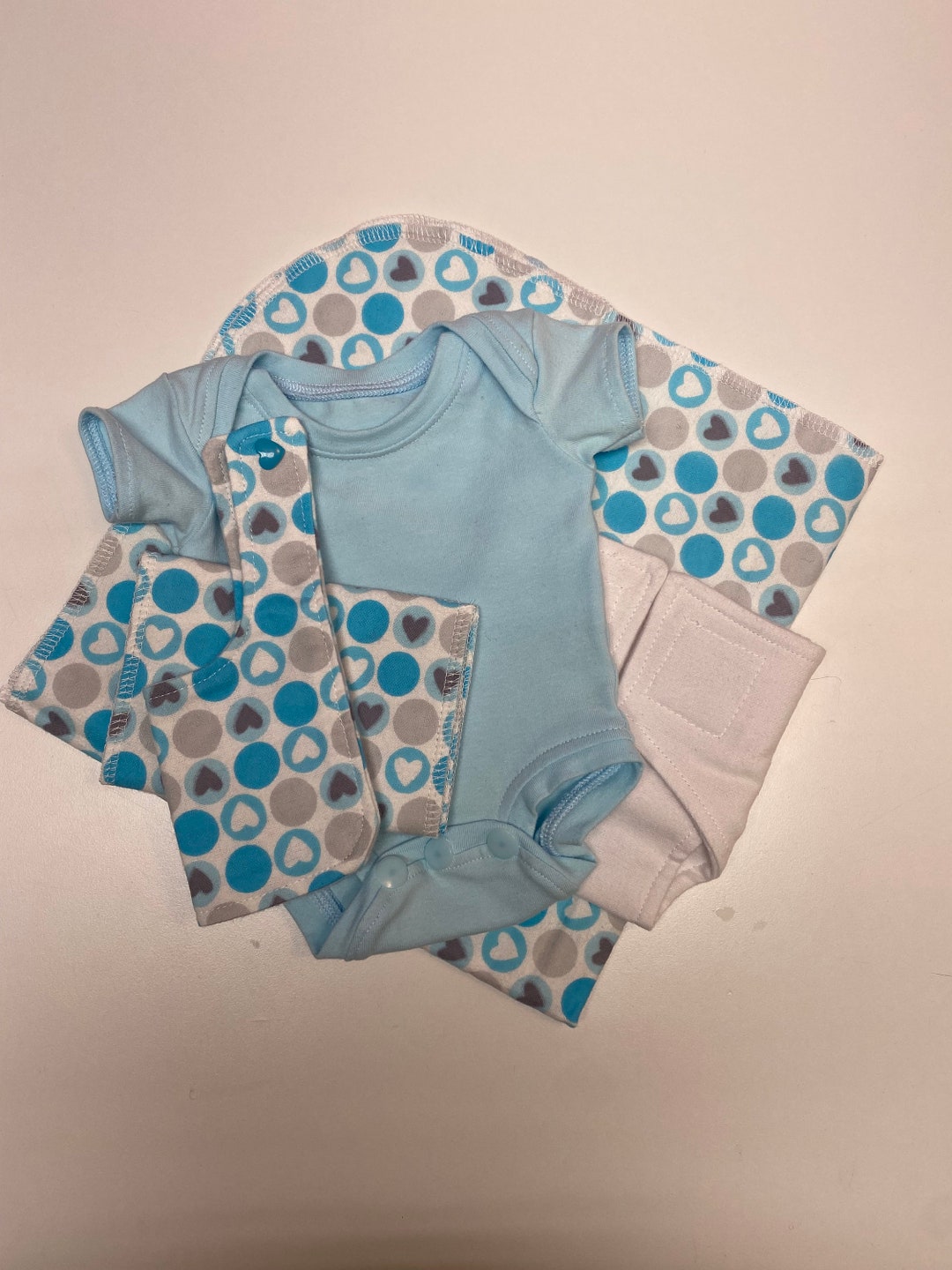 15 Baby Doll/ Diaper Set/ 5 Piece Itty Bitty Layette Gift Set Etsy