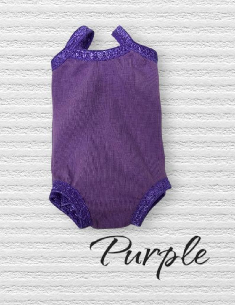 14.5 inch doll clothes/ ballet suits/ tutus/ costume Purple leotard