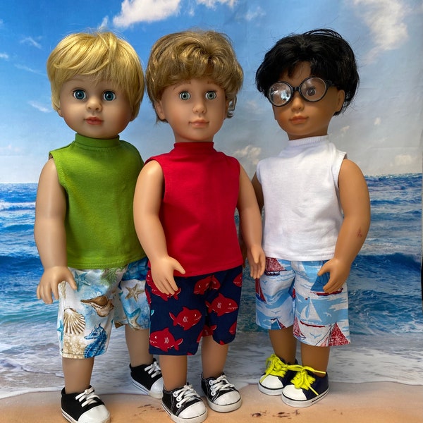 18 inch boy doll shorts