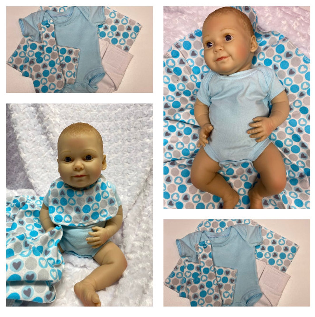 15 Baby Doll Diaper Set/ 5 Piece Tiny Layette Gift Set Etsy