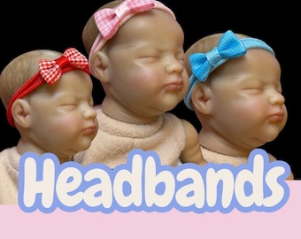 Mini reborn baby clothing /tiny headbands