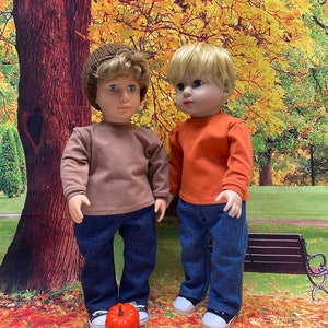 18 inch boy doll clothes~ long sleeve t-shirts