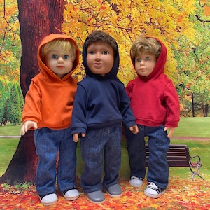 18 inch boy doll clothes/ hoodie/sweatshirt