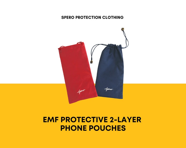 SPERO EMF Double Lined Protective Cell Phone Pouches 