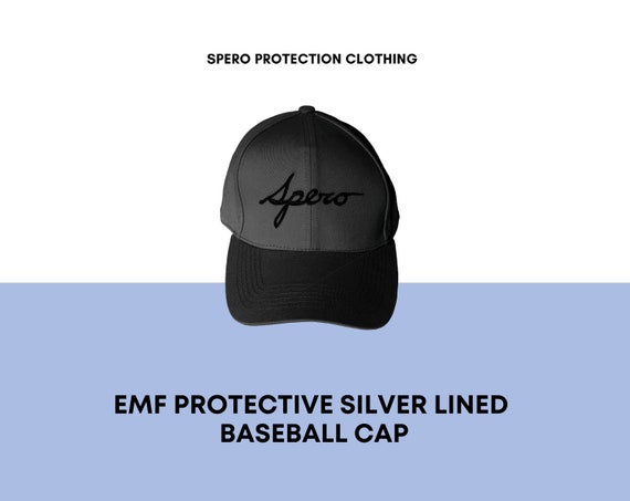 EMF Cap Faraday Hat - Shielding from EMF 5G, Unisex Black