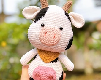 PATTERN AMIGURUMI - cow pattern - crochet PDF cow pattern.